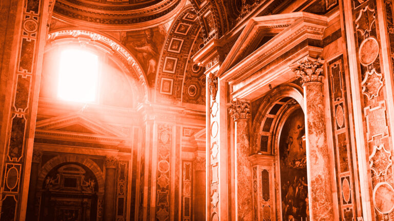 Kirkkosali, pääsiäiskonsertin kuvituskuva