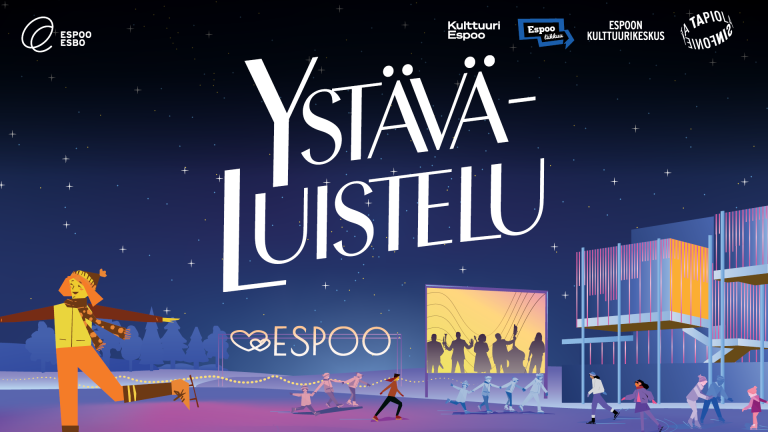 Ystäväluistelu, piirroskuva.